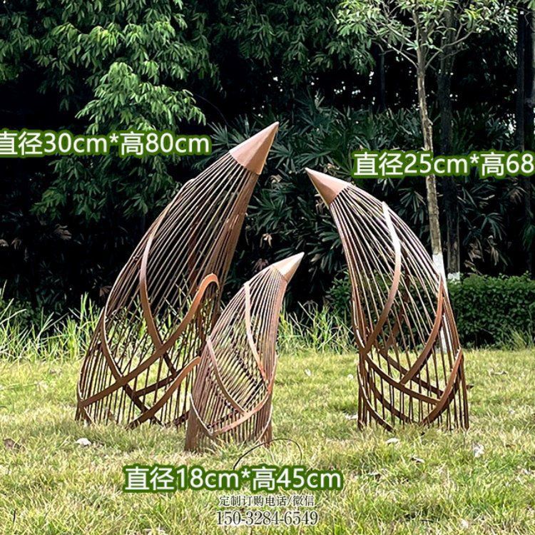 鏤空竹筍雕塑批發(fā)，廣場系列，不銹鋼竹筍雕塑優(yōu)選