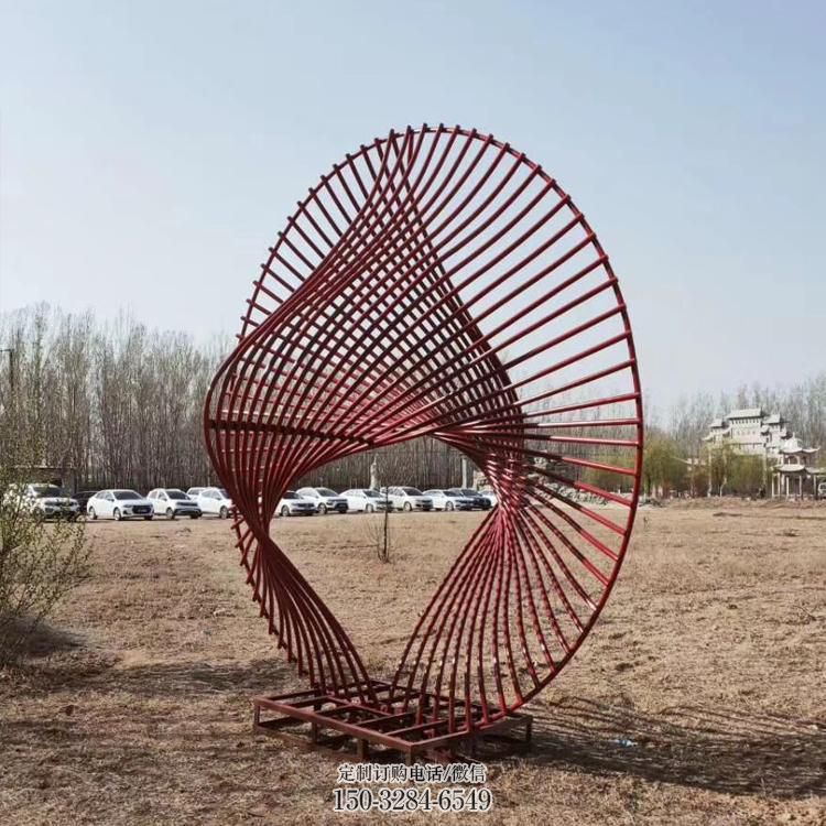 圓環(huán)雕塑供求，美陳雕塑，鏤空圓環(huán)雕塑制造