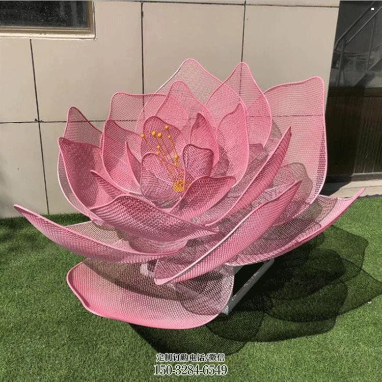 玫瑰花雕塑定做，公園小品，鏤空玫瑰花雕塑廠家制作