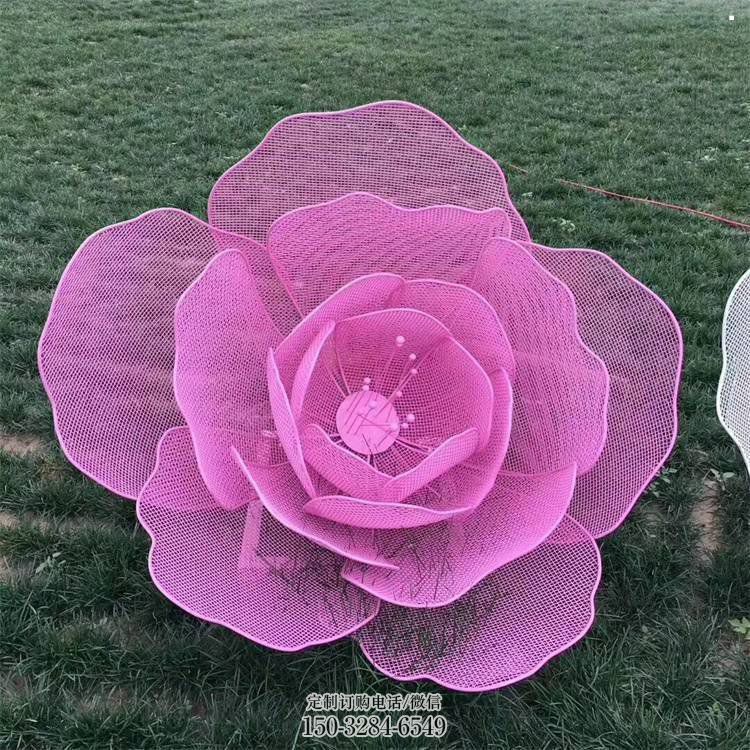 玫瑰花雕塑觀賞型，花園小品，景觀鏤空玫瑰花雕塑精選