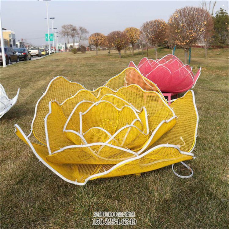 玫瑰花雕塑選用，彩鋼制作，燈光鏤空玫瑰花雕塑制造商
