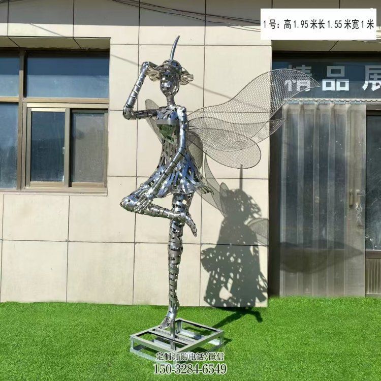 鏤空舞者雕塑生產(chǎn)，景區(qū)案例，鐵藝跳舞雕塑優(yōu)選