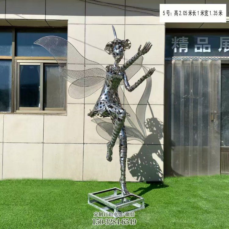 現(xiàn)代鏤空舞者雕塑承接，歐式風(fēng)格，鐵藝跳舞雕塑精選