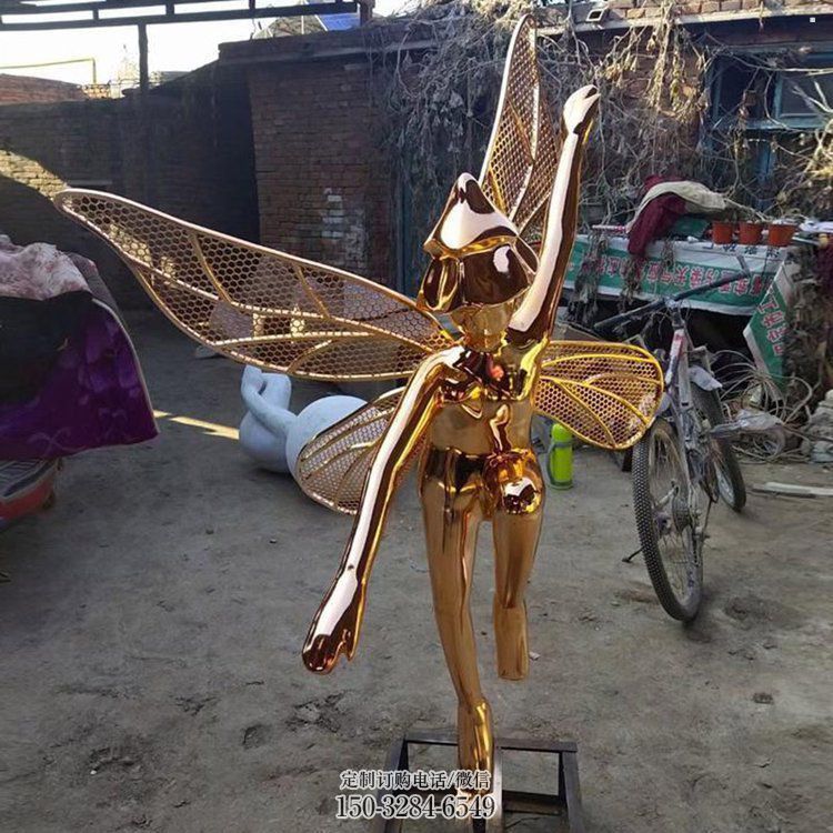 小精靈雕塑，抽象卡通雕塑，美陳人物擺件 (2)